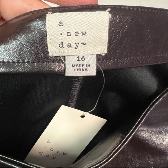 A New Day Dark Brown Women’s Midi Skirt Size 16 - Picture 5 of 8